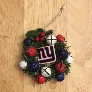 Free in bundle. NY Giants Christmas wreath ornament.